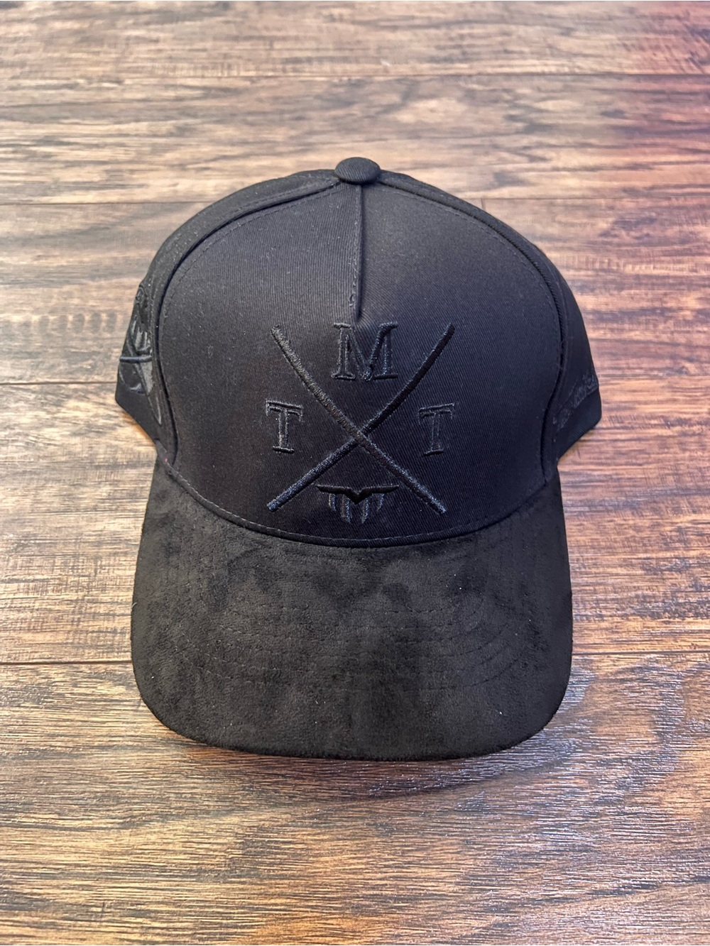 All-Black Embroidered Logo Baseball Cap